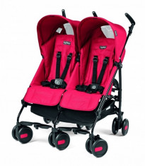 Carucior gemeni Pliko Mini Twin ModRed Peg Perego foto