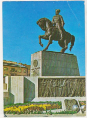 bnk cp Cluj Napoca - Statuia lui Mihai Viteazul - uzata foto