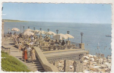 bnk cp Eforie - Vedere de pe terasa Cazinoului - circulata foto