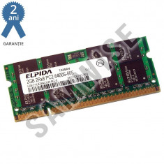 Memorie 2GB ELPIDA DDR2 800MHz SODIMM pentru Laptop Notebook GARANTIE 2 ANI ! foto