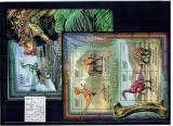 Zentralafrik. Rep. - 3652/5+bl.946 - dinosaures