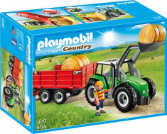 Tractor Mare cu Remorca Playmobil foto