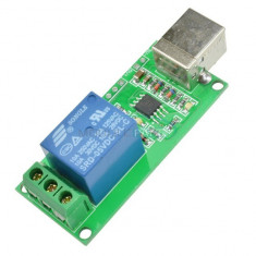 Modul 1 releu 5v 220v comandat prin USB foto