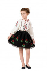 Fusta fetite Trandafir Moldovenesc 7 ani Elfbebe foto