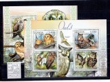 Uganda - owls - 2795/8+bl.376