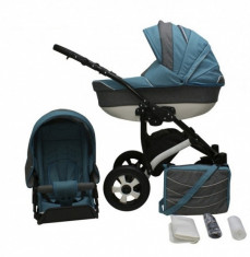 Carucior 2 in 1 Charm 12 (Turquoise cu Grafit) Kerttu foto