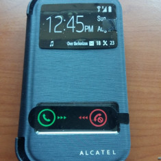 Husa piele Alcatel POP C3 4033 Neagra