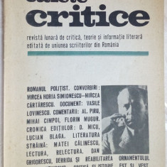 CAIETE CRITICE NR.2/1991:FLORIN MUGUR despre GELLU NAUM/dialog CARTARESCU-M.H.S.