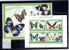 Togo - butterflys - 3404/7+bl.492, Fauna, Nestampilat