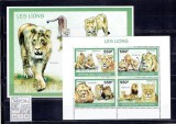 Togo - lions - 3469/72+bl.505