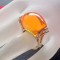 Inel galben-marimea 9 ,19 mm - Placat cu AUR 18K aplicat cu SWAROVSKI-60mm