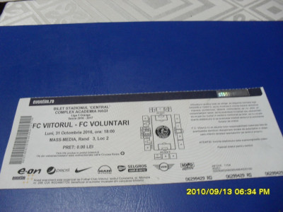 Bilet Viitorul Constanta - FC Voluntari foto