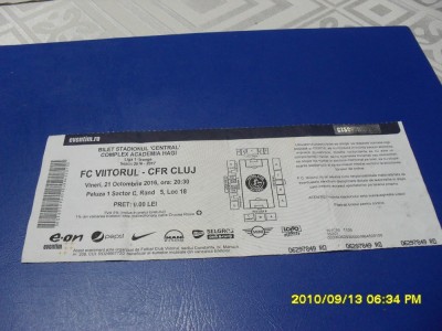 Bilet Viitorul Constanta - CFR Cluj foto