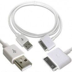 Cablu date IPHONE 3 / Iphone 4, IPOD, Tata - 1,5m foto