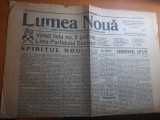 ziarul lumea noua 6 martie 1922-articolul &quot; comunismul sefilor &quot;