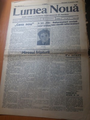 ziarul lumea noua 13 ianuarie 1934-art. gh. bratianu si maresalul averescu foto
