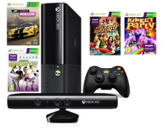Consola Xbox 360 500 GB + Kinect Sensor + 4 jocuri (Kinect Adventures, Kinect Sports, Forza Horizon, Kinect Party) foto