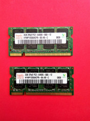 KIT Memorie laptop 2 x 2 GB RAM DDR2 HYNIX 2Rx8 PC2-6400S-666-12 800MHz/2gb ddr2 foto