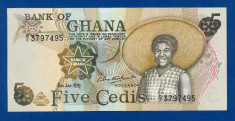 GHANA - 5 Cedis - 02.01.1978 - UNC foto