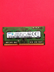 Memorie laptop 2 GB RAM DDR3 Samsung 1Rx8 PC3-12800S-11-10-ZZZ 1600MHz /2GB DDR3 foto