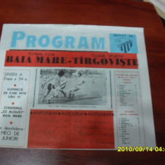 program FC Baia Mare - CS Tirgoviste