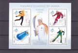 JOCURILE OLIMPICE DE IARNA TORINO, BLOC,2006,MNH ROMANIA.