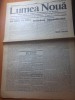 Ziarul Lumea Noua, 2 Dec 1934, Articol C. Titel Petrescu - Editie Originala 4 pagini
