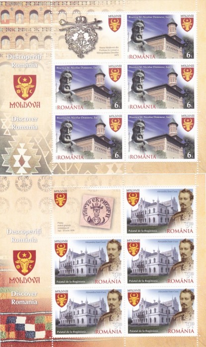 MOLDOVA,MINISHEET,2015,MNH ROMANIA.