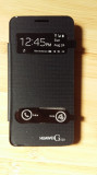 Husa tip carte Huawei G520, Alt model telefon Huawei, Negru, Cu clapeta