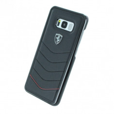 Husa de piele Ferrari Heritage Samsung Galaxy S8 Black foto