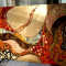 Pictura tehnica mixta ornamente pictate reliefate Tablou Abstract Gustav Klimt 1