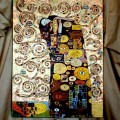 Pictura ulei pe panza Pictura reliefata Foita de aur Tablou Gustav Klimt 8