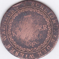 Moneda Austro - Ungaria 3 Kreutzer 1812B - KM#2116 VG