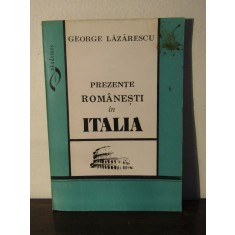 PREZENTE ROMANESTI IN ITALIA-GEORGE LAZARESCU