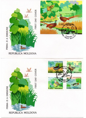 MOLDOVA 1996, FDC, Fauna - Pasari foto