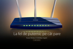 Router Wireless TP-Link TL-WR1043ND, 300 Mbps, Gigabit, USB 2.0, 3 Antene Det. foto