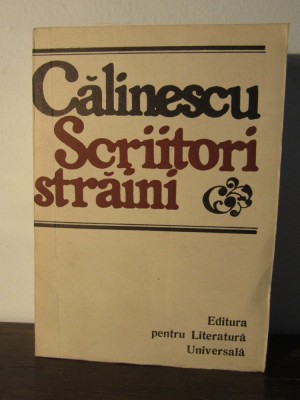 SCRIITORI STRAINI -GEORGE CALINESCU foto