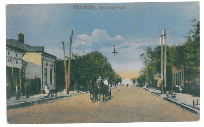 3807 - CORABIA, Olt, street Cuza Voda - old postcard - unused