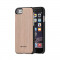 Husa de lemn Mozo Back Cover Apple iPhone 7 Plus Light Oak/Gold Trim