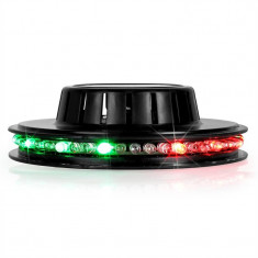 IBIZA LED UFO, efect de lumina, negru, microfon, RGB foto