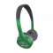 Casti audio cu microfon ifrogz Ear Pollution Toxix Plus, Green/Grey