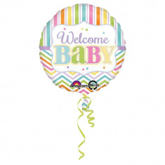 Balon Folie 45 cm Welcome Baby, Amscan 30915 foto