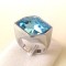 Inel marimea 8 , 18 mm-inox placat cu aur 18k cristale Swarovski