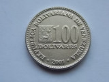 100 BOLIVARES 2001 VENEZUELA, America Centrala si de Sud