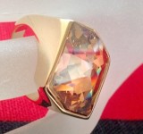 Inel marimea 9 ,19 mm-placat cu aur 18k si Swarovski-STANTAT 60mm