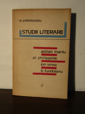 STUDII LITERARE -M.PETROVEANU foto
