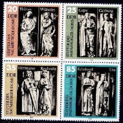 Germania (DDR) 1980 &amp;ndash; STATUI PERSONAJE MITOLOGICE , bloc nestampilat VL5 foto