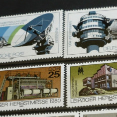 GERMANIA (DDR) 1980 – TELECOMUNICATII, ARHITECTURA, serii MNH, VL1