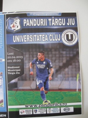 Pandurii Tg.Jiu-Universitatea Cluj Napoca (20 aprilie 2015) foto