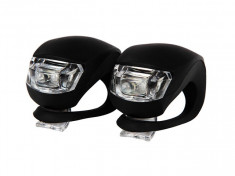 Set 2 lumini LED de siguranta pentru bicicleta foto